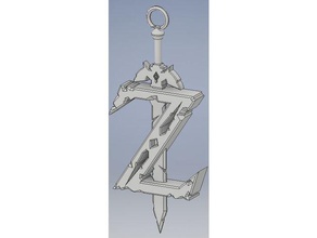 breath wild keychain keychains legend zelda necklace 3d print model - Mito3D
