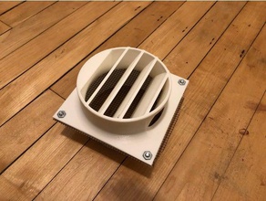 antminer intake exhaust kit - 4 inch ducts diy exaust 4inch antminers antminers7 antminers9 antminerv9 bitcoin bitmain four l3+ litecoin mount vent wall 3d print model - Mito3D