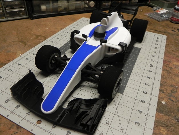 openrc f1 2017 doppia estrusione coperchio di aspirazione dell'aria La stampa 3d 3D print model - Mito3D