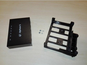 edgerouter x dinrail adaptador de montagem eletrônica rede roteador interruptor 3d print model - Mito3D