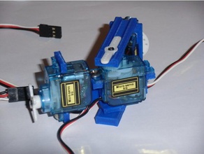 9g servo motor holders robotics sg90 3d print model - Mito3D