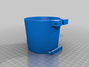 cup-Halter citroen c5 Schraube mount automotive Auto coca cola Kaffee cup holder Tee 3d print model - Mito3D