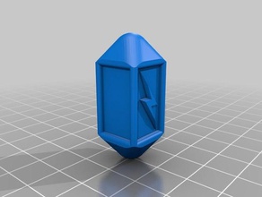 braille lightning dice - polyhedral april 2018 d10 d12 d20 dungeons dragons gaming rpg aid tabletop 3d print model - Mito3D