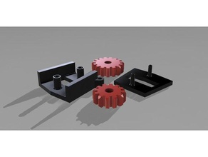 gear keychain 3d printing 3d print model - Mito3D