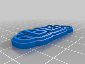 bea sinais e logotipos personalizado 3d print model - Mito3D