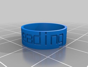 Lesen Felsen-ring Ringe kundengebundene 3d print model - Mito3D