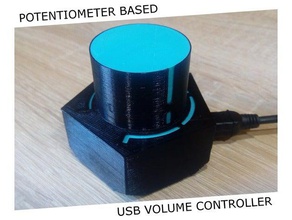 usb contrôleur de volume par potentiomètre base l'audio 3d print model - Mito3D