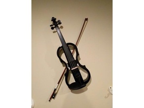 violon sur le mur de la musique 3d print model - Mito3D