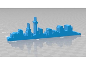 san antonio skyline 3d-drucken 3d print model - Mito3D