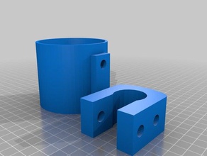 lawnmover bottleholder A impressão 3d 3d print model - Mito3D