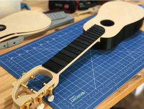 timple canario Musik 3d-gedruckte ukulele musical instrument Musik-Instrumente 3d print model - Mito3D