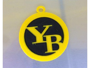 bsc yb youngboys la catena chiave di logo segni e loghi 3d print model - Mito3D
