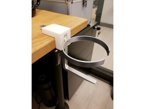 desk water bottle holder stabilizer office 3d print model - Mito3D