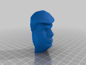 3d çizgi donald trump vites topuzu v2 3d print model - Mito3D