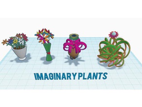 plantas vs impresoras decoración ramo de flores la flor imaginario planta olla 3d print model - Mito3D