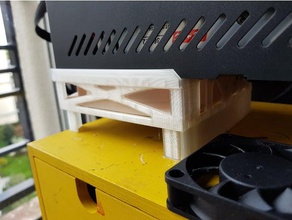 cr10 caixa de controle do ventilador 120mm titular optimizado Impressora 3d acessórios Ventilador resfriamento cr-10 creality fã solidworks 3d print model - Mito3D