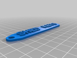 Schuppen key-tag - Organisation kundengebundene 3d print model - Mito3D