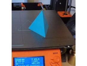 tetrahedron 3 sided pyramid learning shapes 3d print model - Mito3D