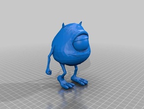 mike monsters pixar 3d printing 3d print model - Mito3D