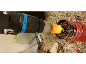caffè smerigliatrice trapano adattatore cucina & sala da pranzo macinino coffee grinder 3d print model - Mito3D