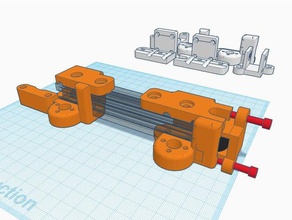 am8 mgn12 z-axis + 2020 x-axis w mini v gantry carrier 3d printer parts 3d print model - Mito3D