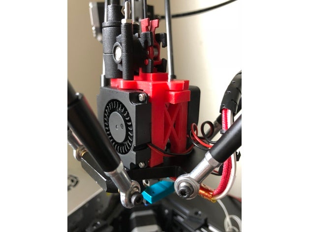 yaka çevik mount stok hotend sardı 3d yazıcı parçaları 3D print model - Mito3D