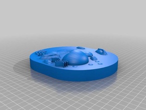 plant cell biology cells microscope molecular 3d print model - Mito3D