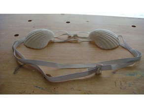 clamshell bra costume clam 3d print model - Mito3D