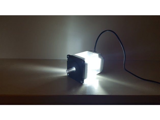 nema 23 stepper motor-Lampe Dekor Lampe Lampen led-Lampen die led-lampe led-Streifen nema-23-Lampe nema23 nema23-motor Schrittmotor Schrittmotor-Lampe 3D print model - Mito3D