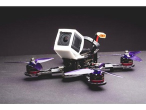 usmile 210 x quad frame parts mechanical toys fpv gopro session mount usmile210 3d print model - Mito3D