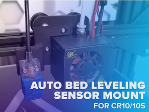 auto bed leveling sensor mount cr10 10s 3d printing cr10s creality cr-10 inductive marlin firmware probe tronxy 3d print model - Mito3D