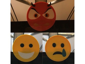 emoji cam cover byctrldesign ctrl design camcover devil emojis sad smiley webcam 3d print model - Mito3D