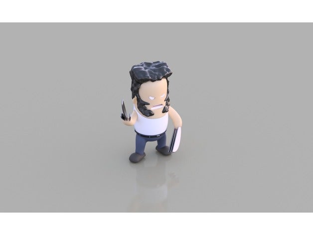 mini logan - wolverine giochi e giocattoli artigli carino divertente i wekster xmen 3D print model - Mito3D