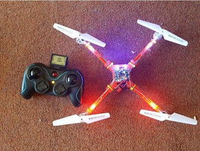 Stampato in 3d drone r c i veicoli droni quadcopter radio controllato 3d print model - Mito3D
