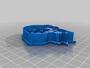 golden retriever face cookie cutter 3d printing 3d print model - Mito3D