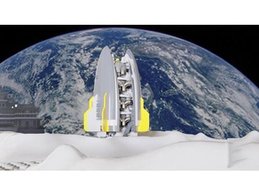 Elektro-brushless-Drohne Raketen-Konzept Kunst 3d print model - Mito3D