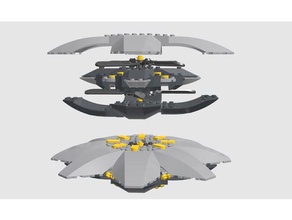 mécanique aigle 06 concept de drone conception art 3d print model - Mito3D