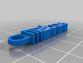 il mio messaggio personalizzato portachiavi organizzazione su misura 3d print model - Mito3D