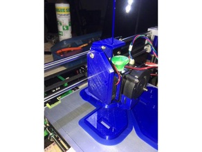 anet a8 foldable extruder fan duct filament guide 3d printer parts 3d print model - Mito3D