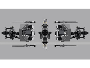 mechanische Adler 11 Konzept, design super-Drohne Kunst 3d print model - Mito3D
