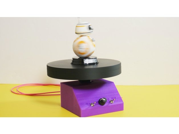 diy motorized turntable photo & video electronics modular motor parametric photography 3D print model - Mito3D