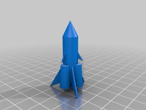 navio de brinquedo esculturas foguetes 3d print model - Mito3D