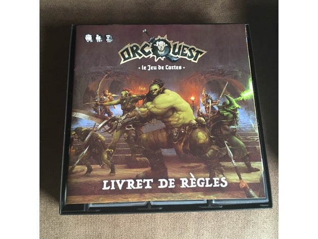 orc quest card game - box insert toy & accessories 3D print model - Mito3D
