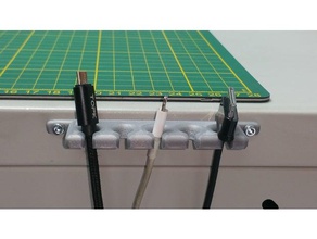 usb-Kabel-Halter Kabel-clip-Schreibtisch mount - Organisation Kabel-clip Schreibtisch Halter usb usb-Kabel, 3d print model - Mito3D