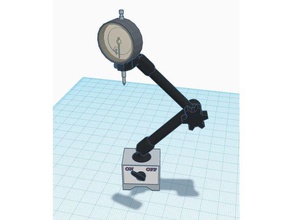 Messuhr & Halter Werkzeug-Halterungen - Boxen dial Kennzeichen 3d print model - Mito3D