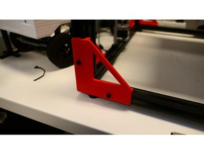tronxy x5s corner brackets reinforcement frame fix 3d printer accessories 2020 2020extrusion extrusion 2040 brace x5 3d print model - Mito3D