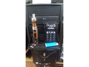 computer shelf charging dock station case istick pc mount 3d print model - Mito3D