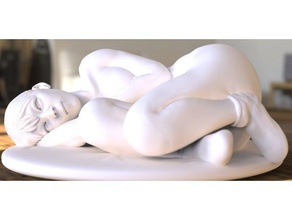 don't look sculptures female girl nsfw nude sexy woman 3d print model - Mito3D