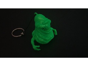 slimmer keychain creatures ghostbusters slimer 3d print model - Mito3D