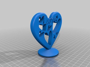 love heart 3d print model - Mito3D